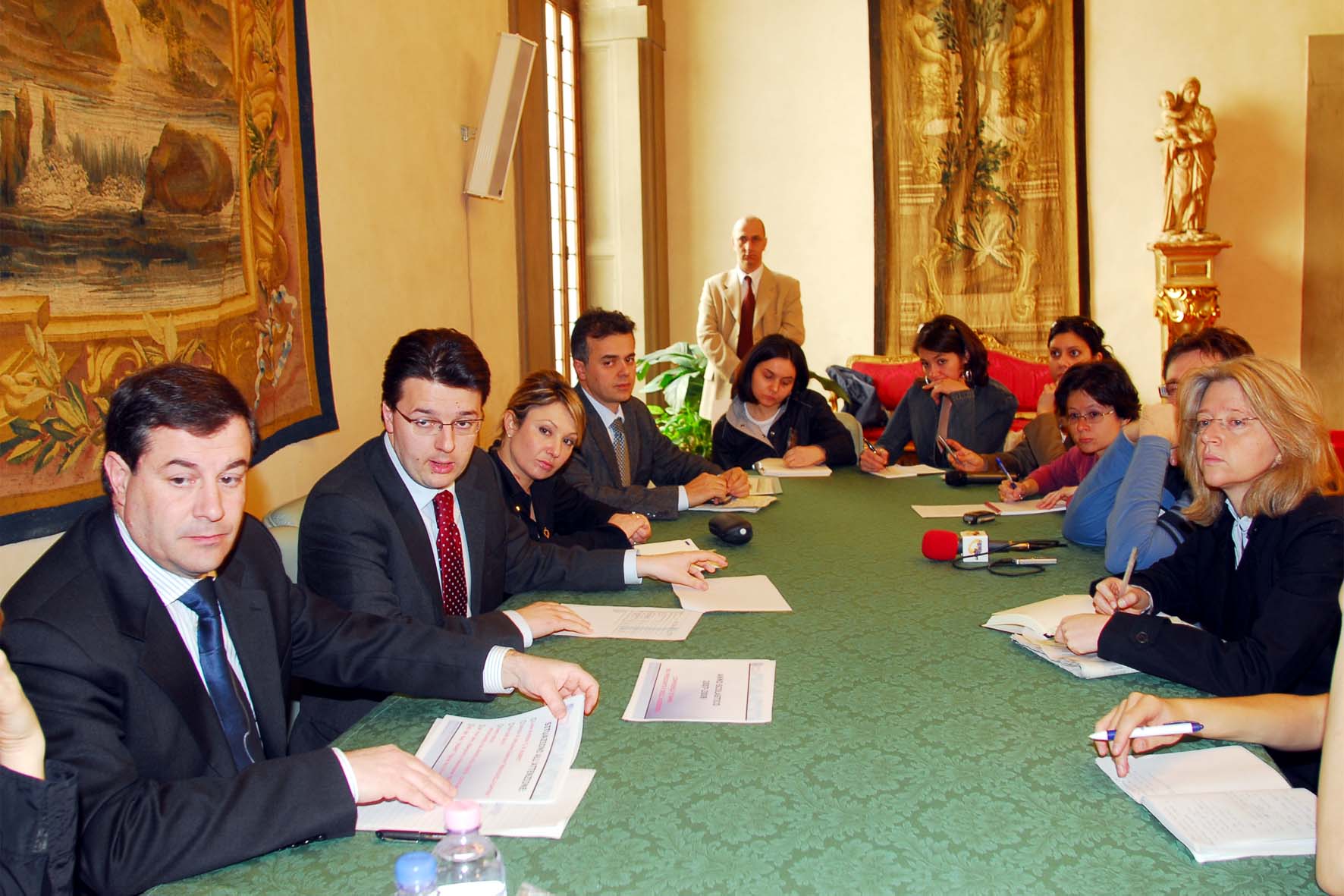Assessore Giorgetti, Presidente Renzi, Assessore Simoni, Ing. Parenti