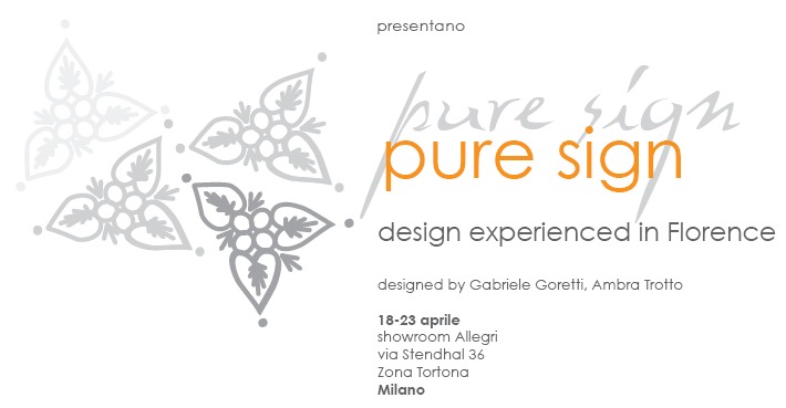 Pure Sign, il design fiorentino a Milano nei giorni del Salone del Mobile