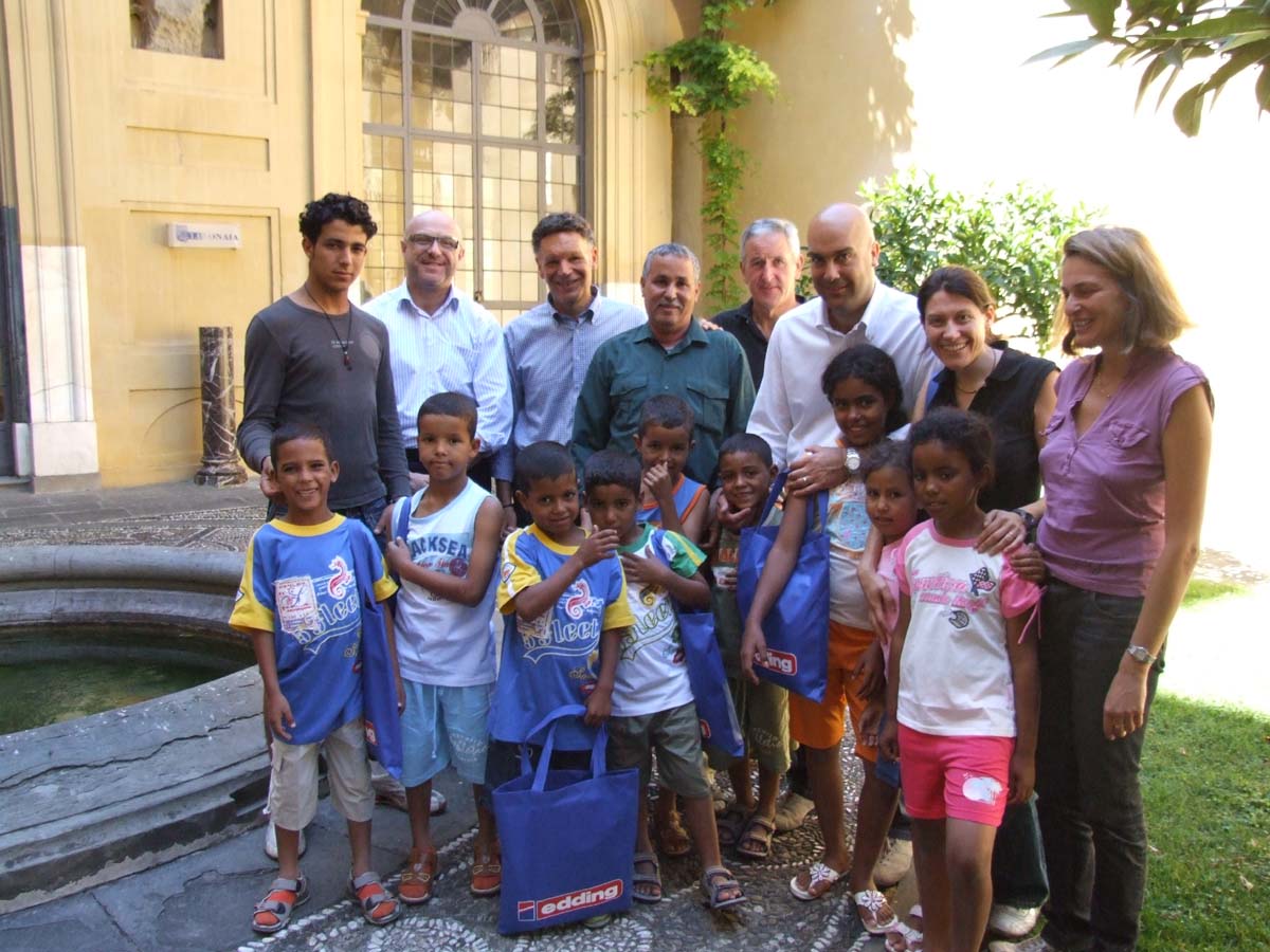Bambini del Saharawi in Provincia accolti dal Presidente del Consiglio Provinciale Massimo Mattei ed i Consiglieri Romei e Marconcini