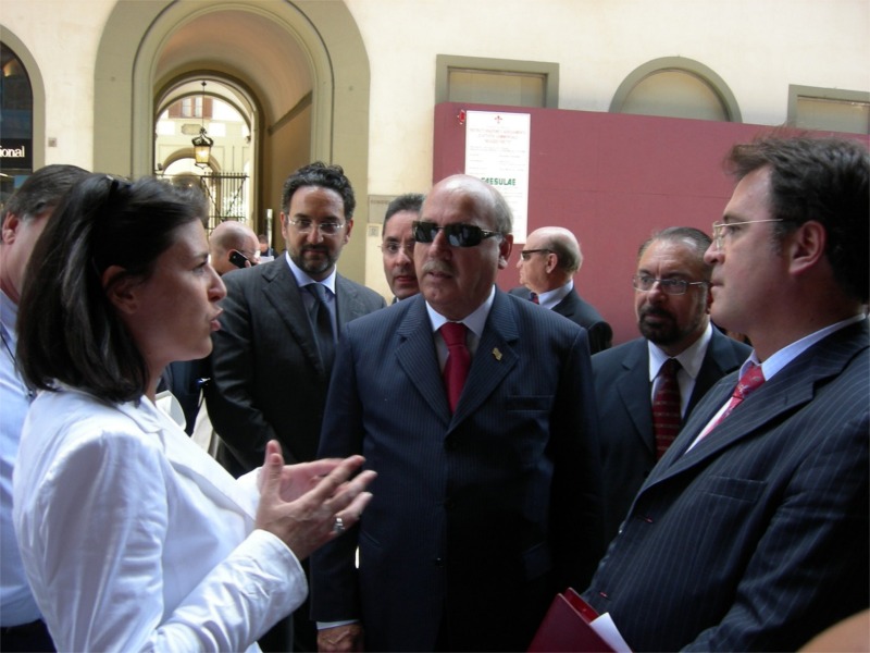L'assessore Cianfanelli riceve la delegazione in Palazzo Medici Riccardi
