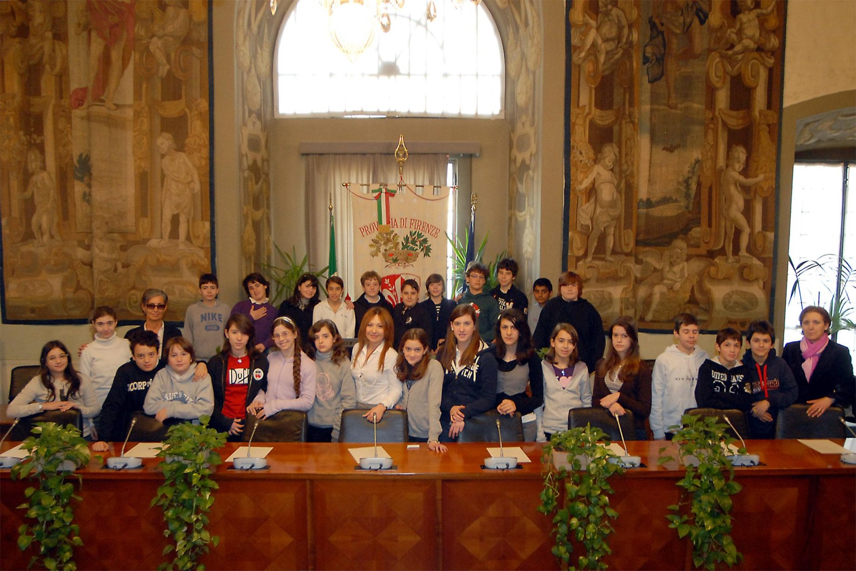 Studenti delle scuole medie in visita a Palazzo Medici Riccardi