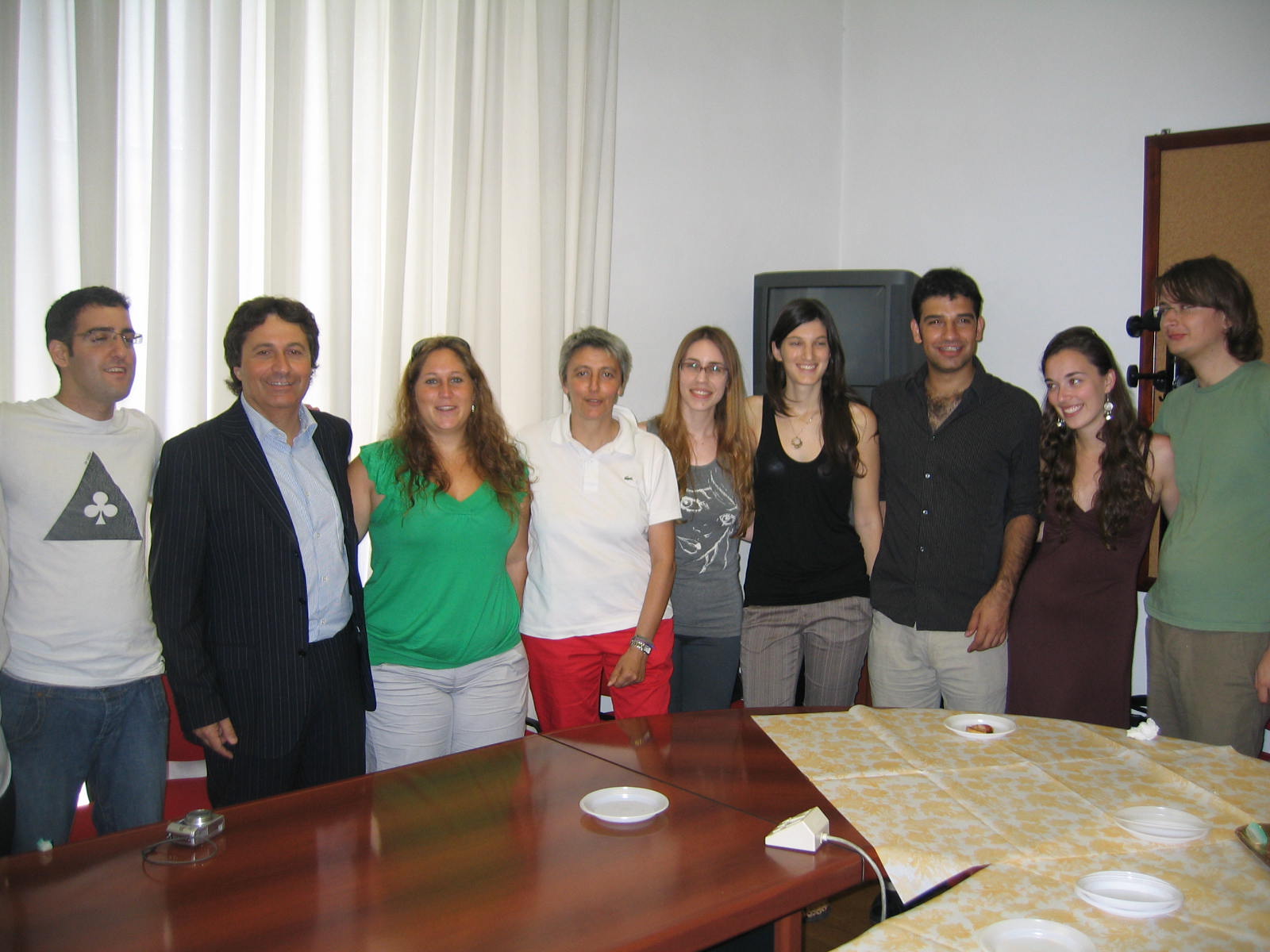 Presidente Ermini e Assessore Ballini con delegazione israelo-palestinese