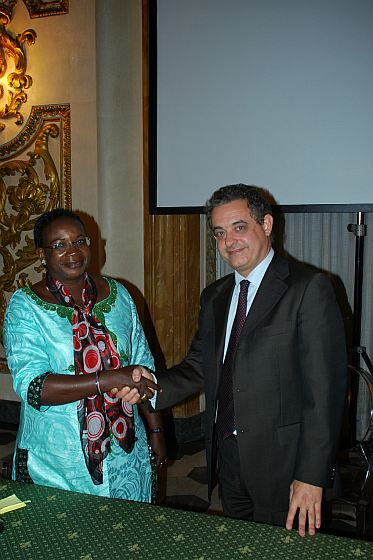 Barducci e il Ministro del Burkina Faso