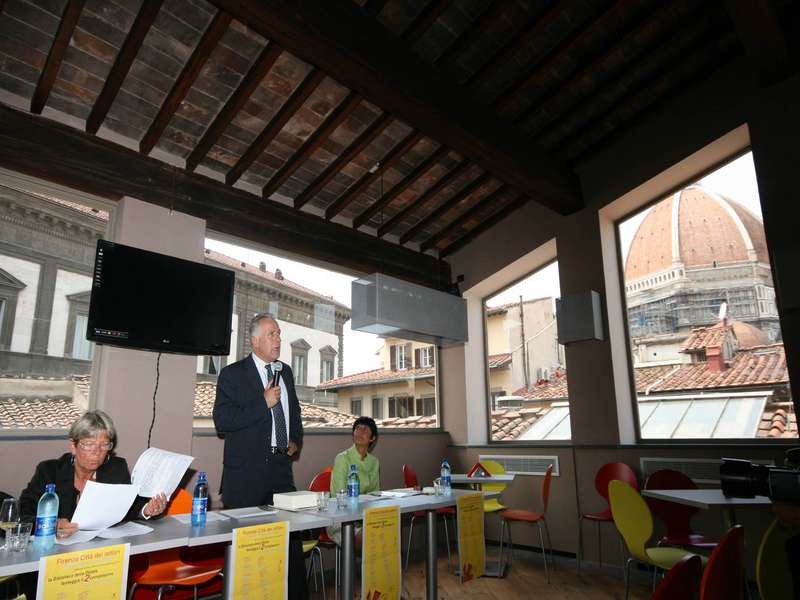 La caffetteria della Biblioteca delle Oblate