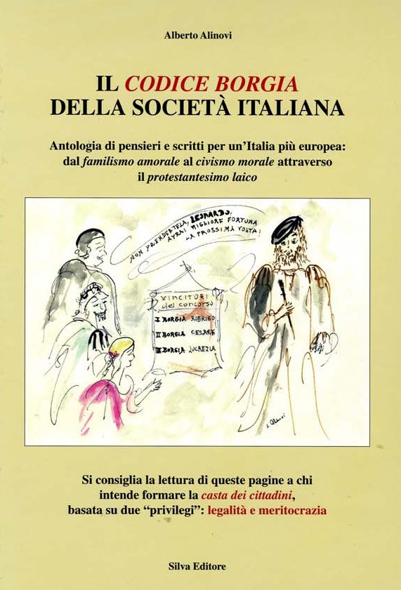 Copertina del libro "Il codice Borgia della società italiana"