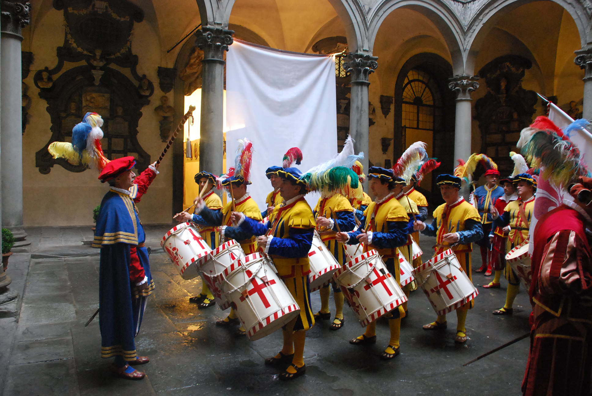 Festa degli omaggi 2010 nel cortile di Palazzo Medici Riccardi