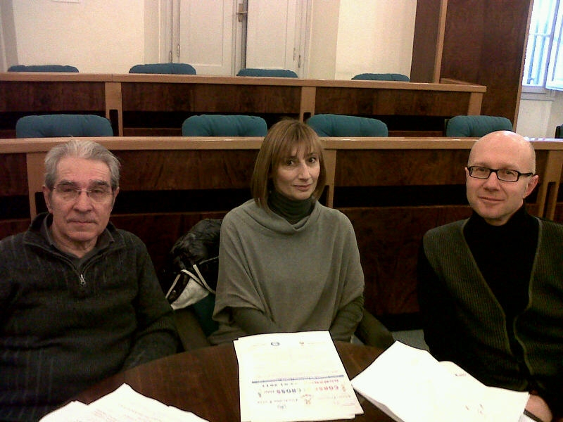Gli organizzatori di Torre Cross: Libraschi, Menichetti, Spinelli