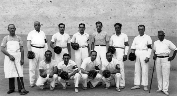 Squadra di palla al bracciale di Firenze nel 1922