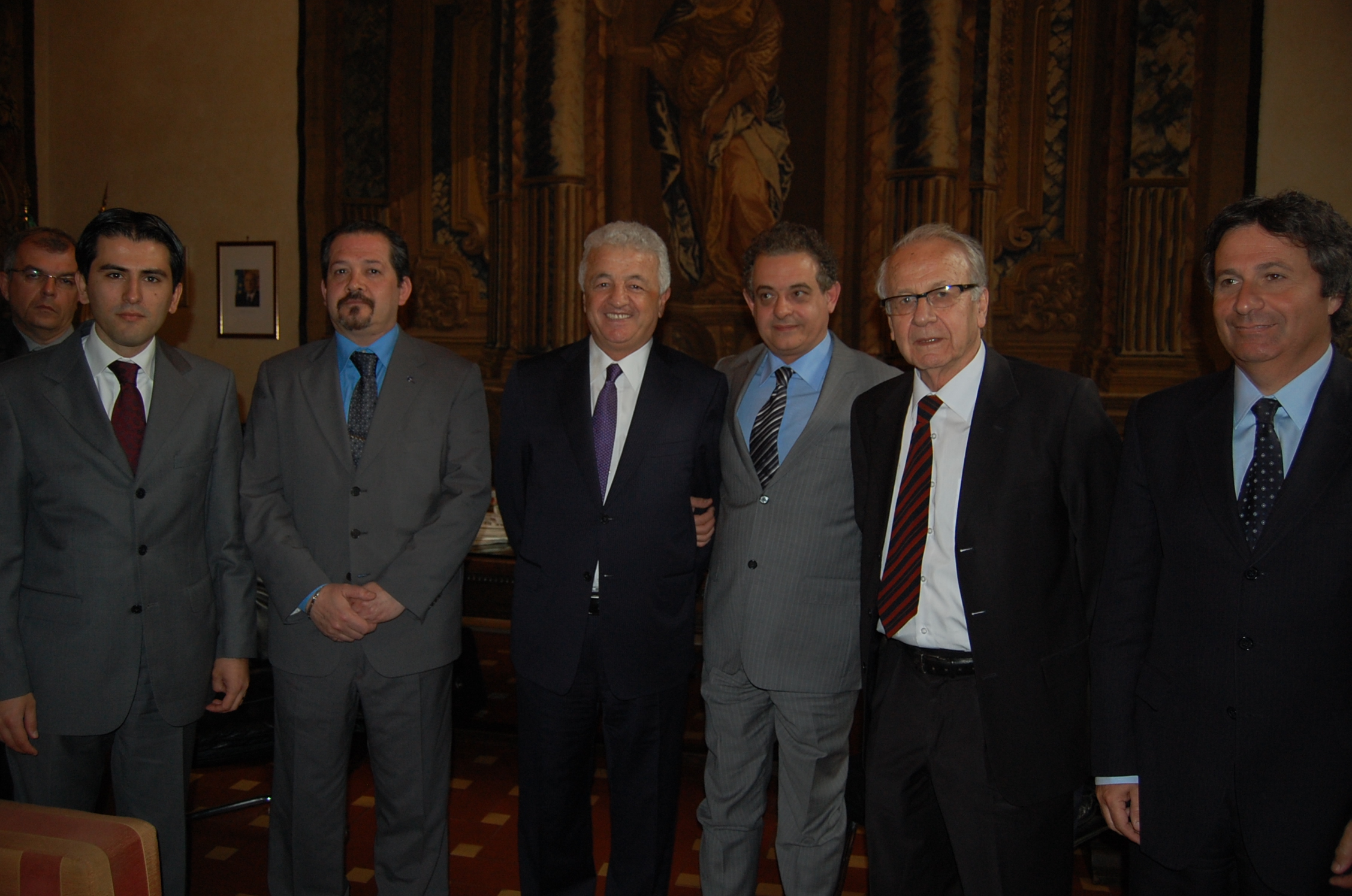 L'ambasciatore turco in visita a Firenze ricevuto in Palazzo Medici Riccardi dal Presidente Andrea Barducci e dal Presidente del Consiglio provinciale David Ermini