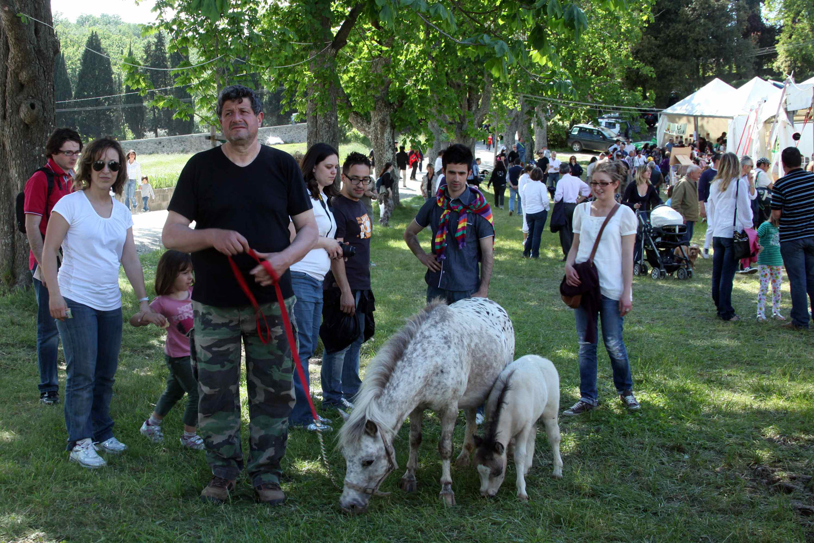 Animali a Ruralia nel parco di Pratolino