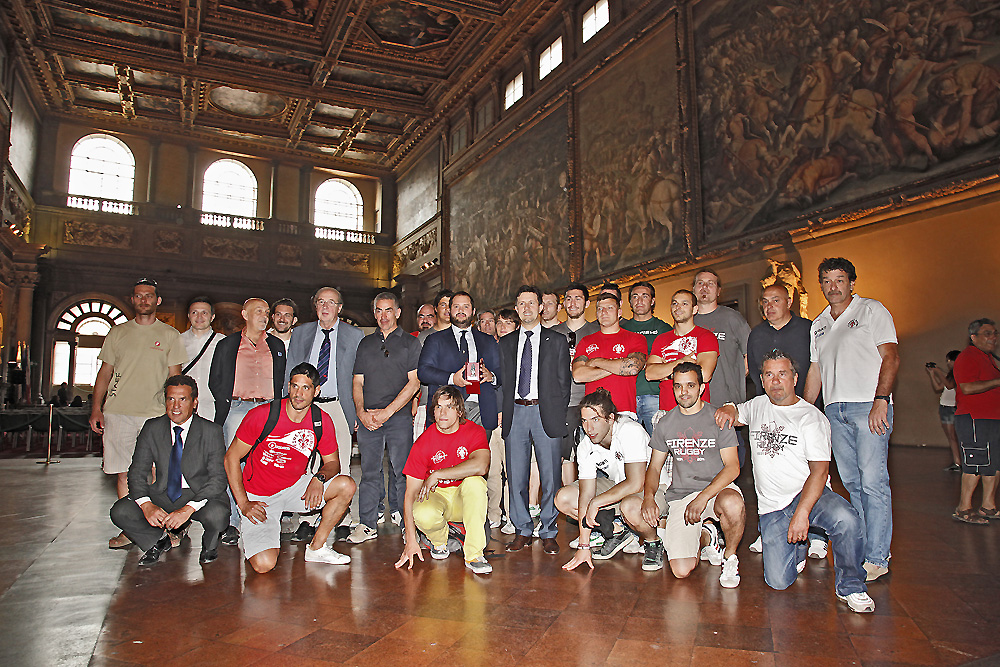 Firenze Rugby in Palazzo Vecchio