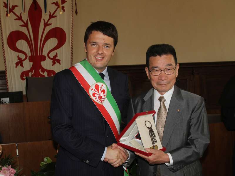 Renzi e Tetsuya Kuroda