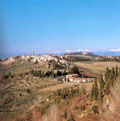 Strada di campagna nei pressi di Barberino val d'Elsa
