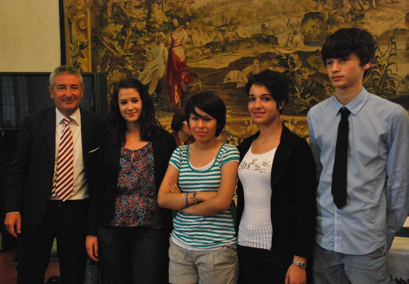 Alcuni dei ragazzi vincitori delle Borse di studio di Fondazione Intercultura