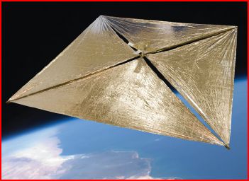 La vela spaziale Nano-Sail D in un'immagine dal sito della Nasa