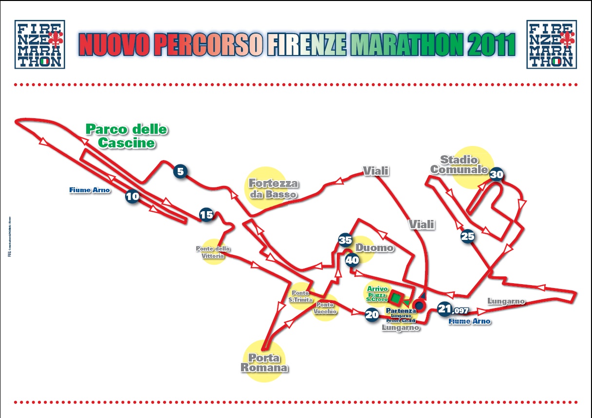 Nuovo percorso Firenze Marathon