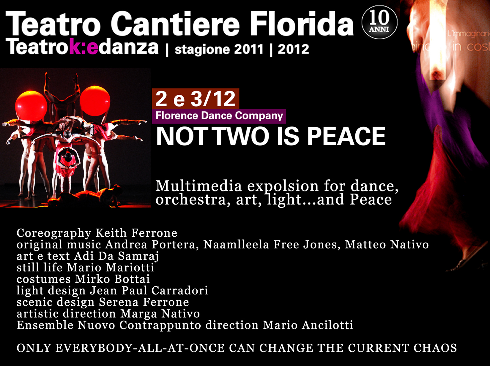 FLORENCE DANCE COMPANY AL TEATRO CANTIERE FLORIDA