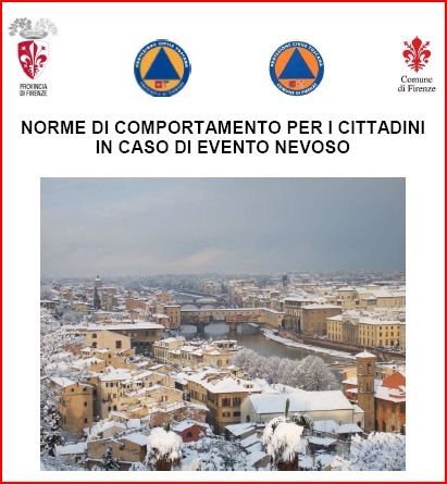 Vademecum della Protezione civile sulle norme di comportamento in caso di neve