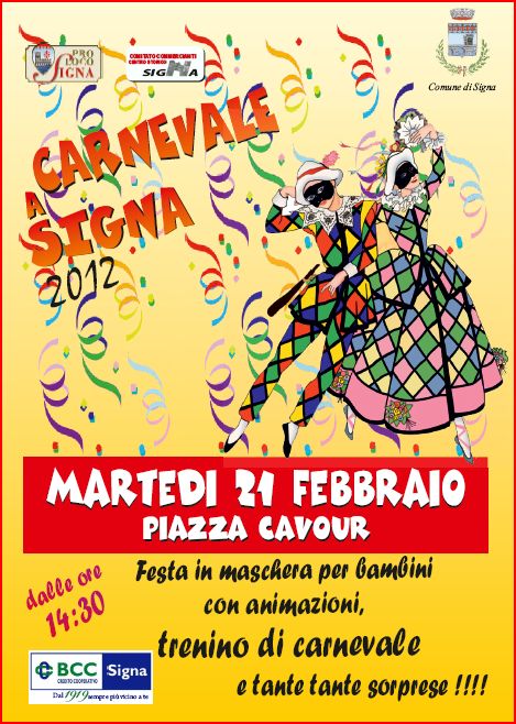 Locandina del Carnevale 2012 a Signa