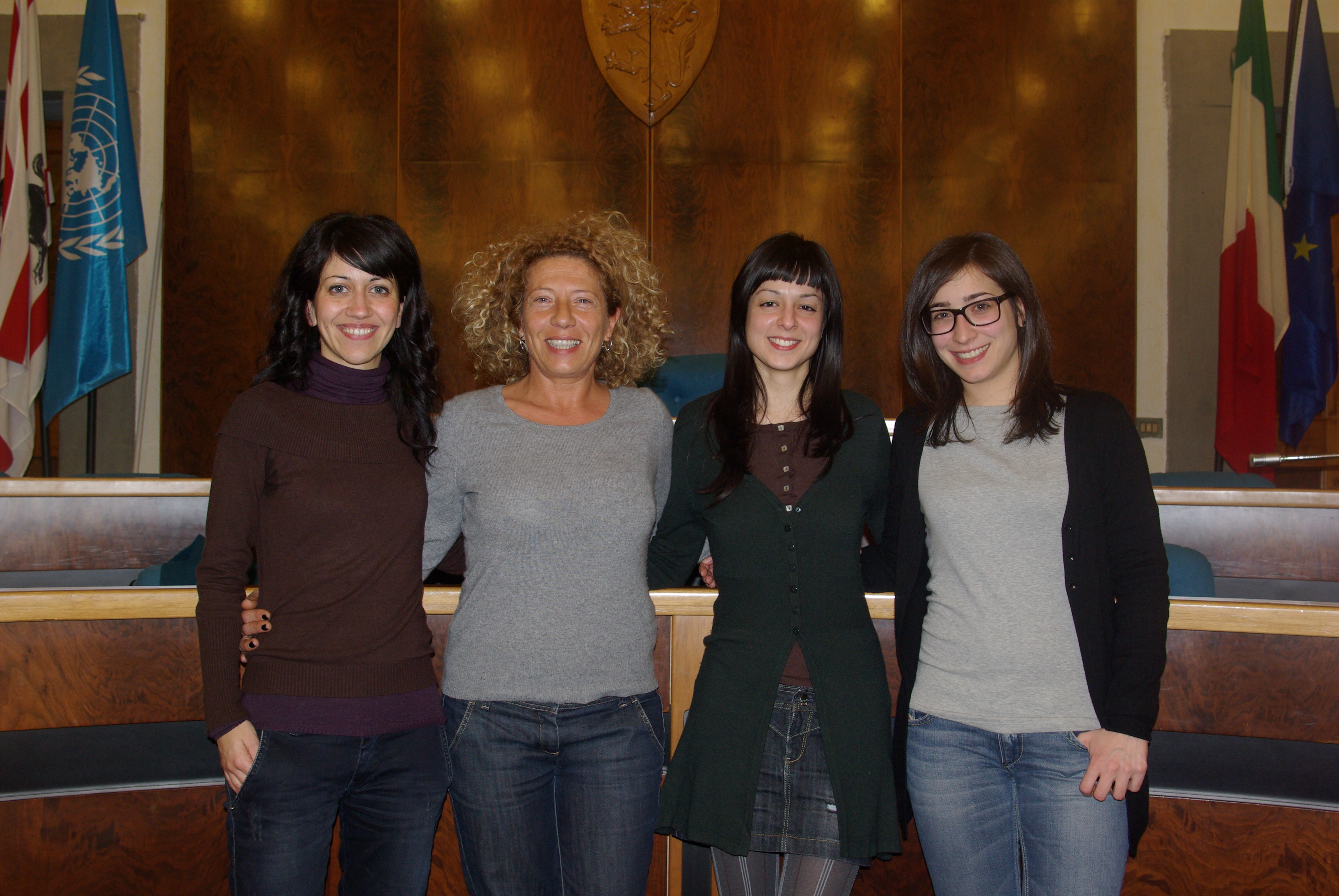 Da sinistra: Elena Lensi, vicepresidente, Cheti Buselli, presidente, Gloria Masuzzo, tesoriere, Silvia Bicchi, segretario