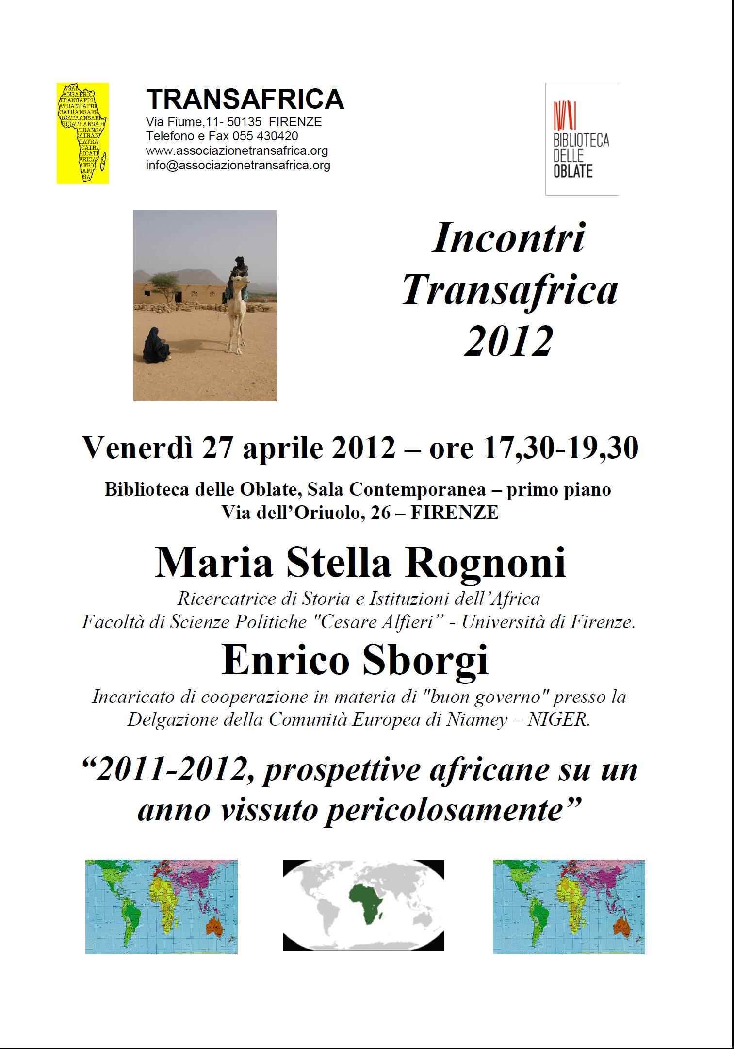 Incontro alle Oblate sull'Africa