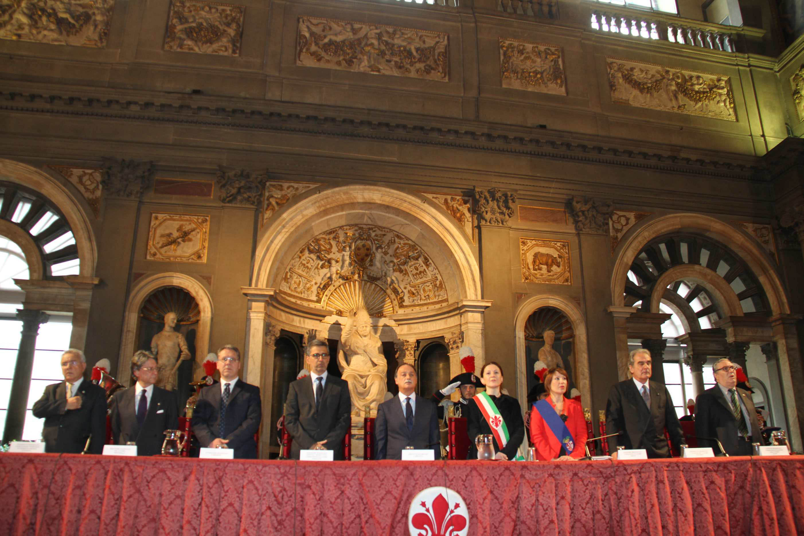 Cerimonia di consegna delle stelle al merito del lavoro in Palazzo Vecchio il 1° maggio 2012