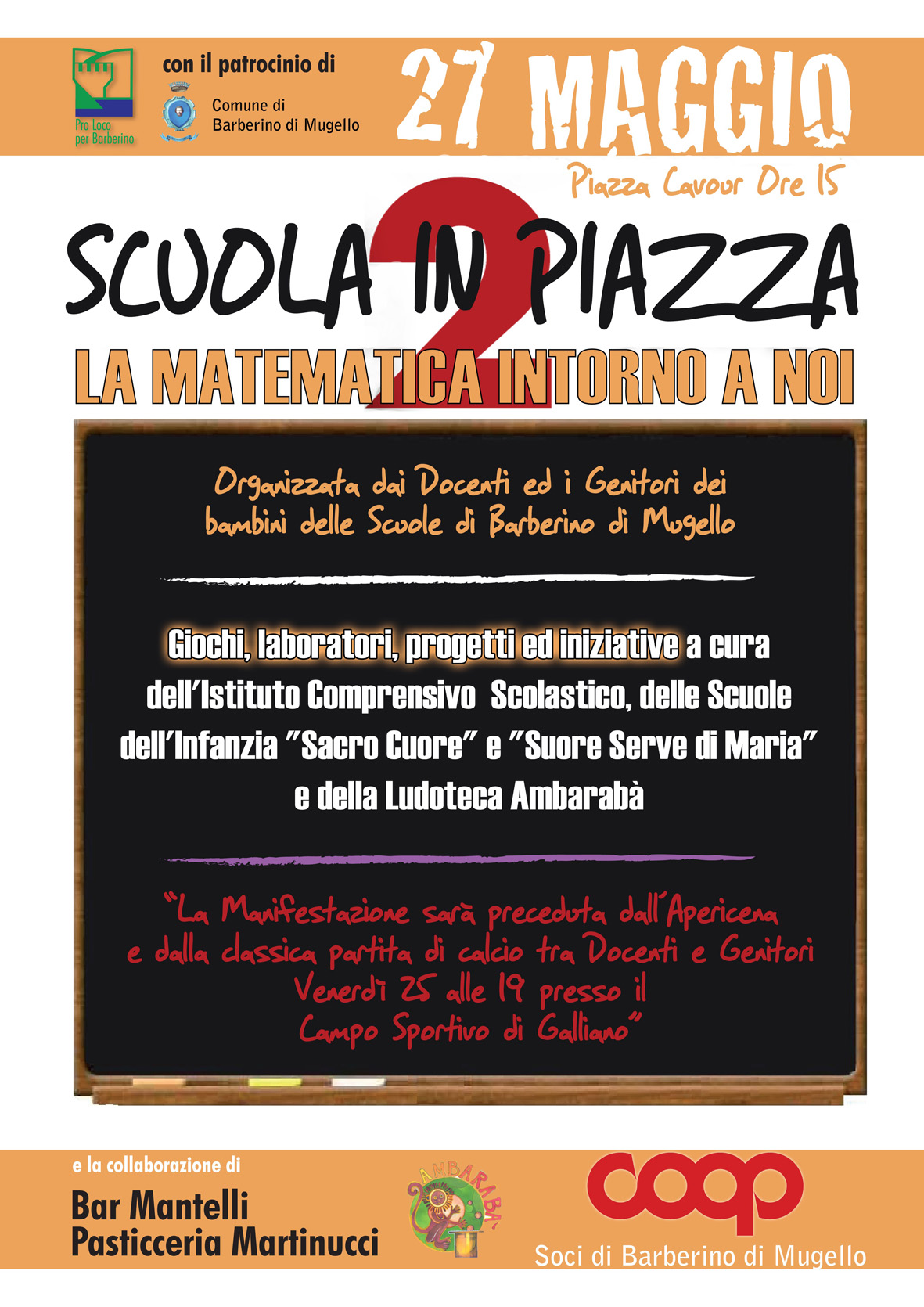Locandina della manifestazione 'Scuola in piazza'