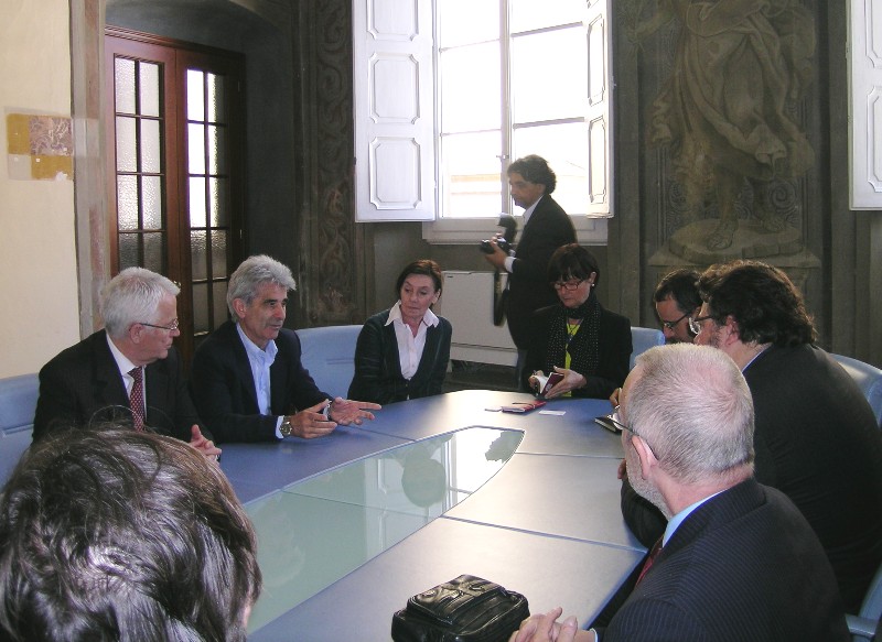Giorgi con delegazione albanese