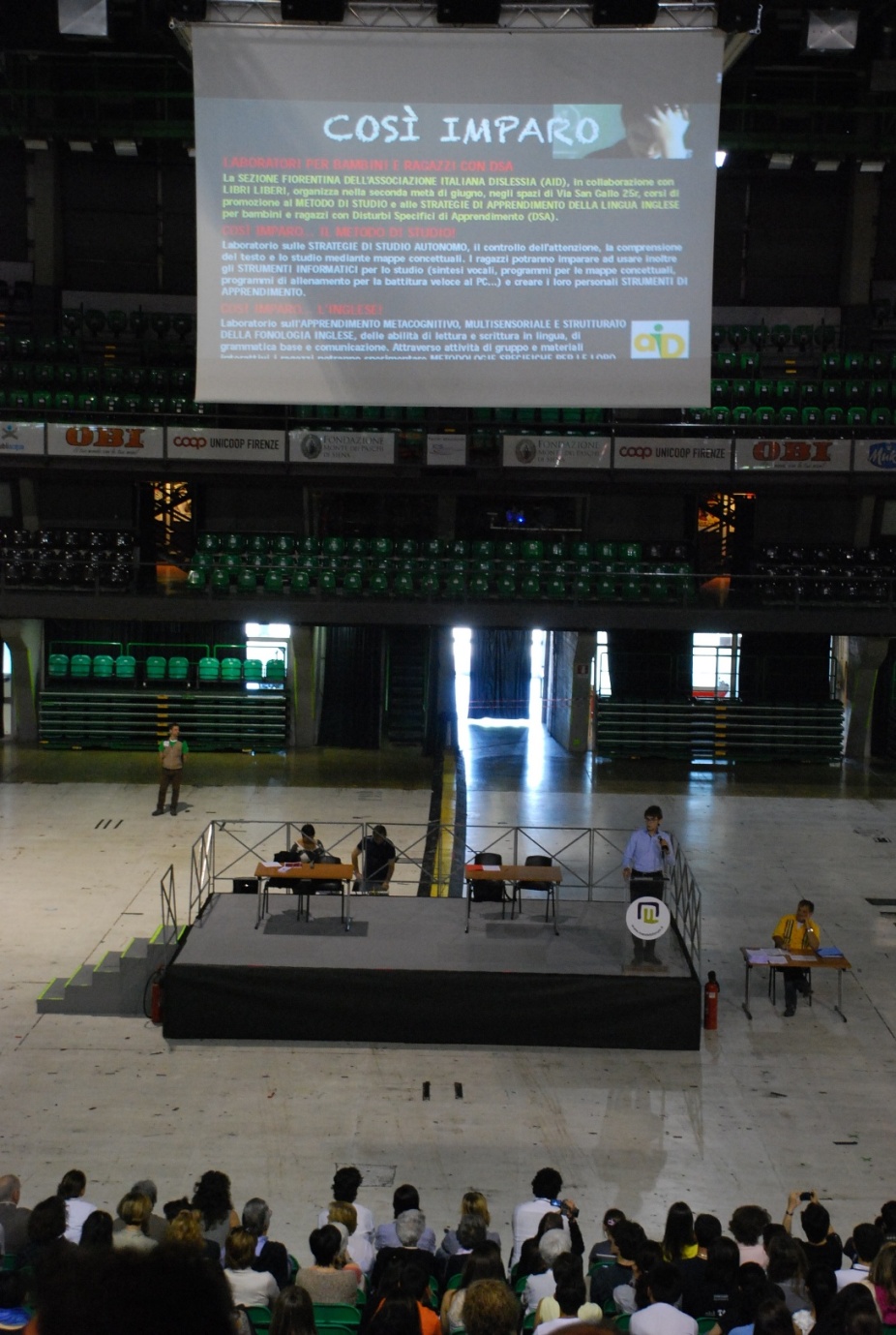 Manifestazione studenti dislessia Mandela Forum