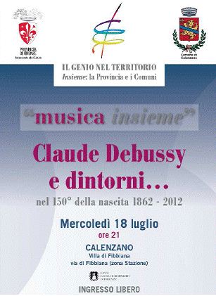 Locandina del concerto del 18 luglio a Calenzano