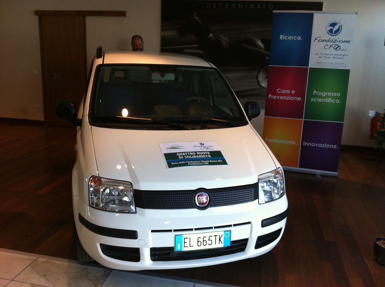 Consegnata l’auto Fiat Panda alla Fondazione CFO Onlus