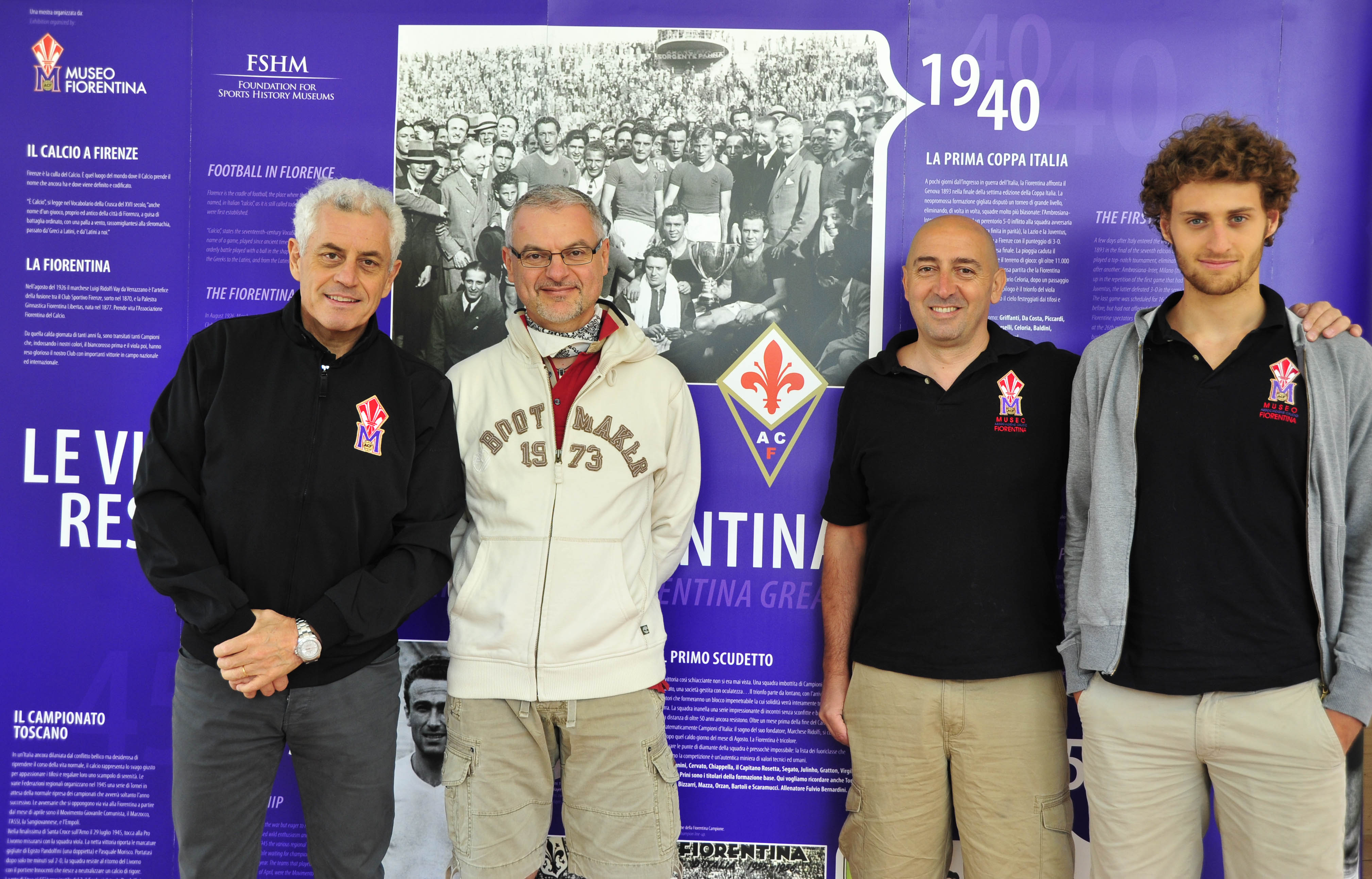 Inaugurazione della mostra sulla soria della Fiorentina a Moena