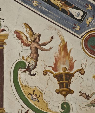 Particolare delle grottesche della Loggia degli Uffizi