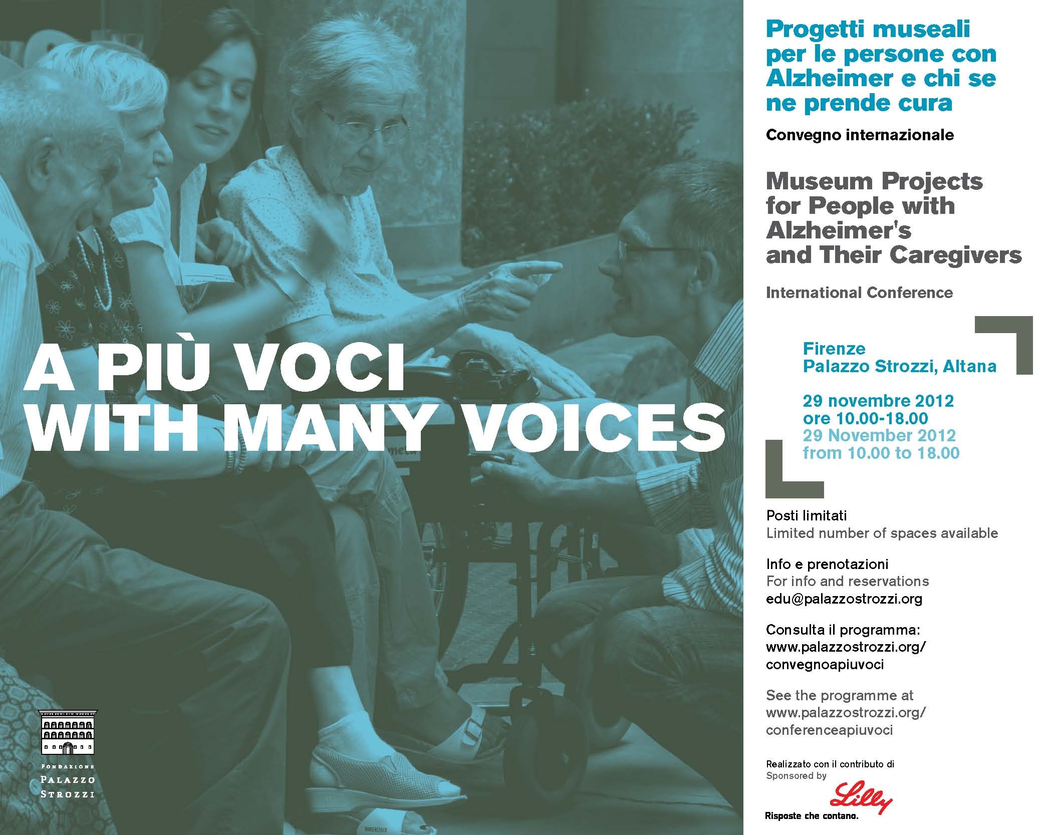A più voci. Palazzo Strozzi e l'Alzheimer