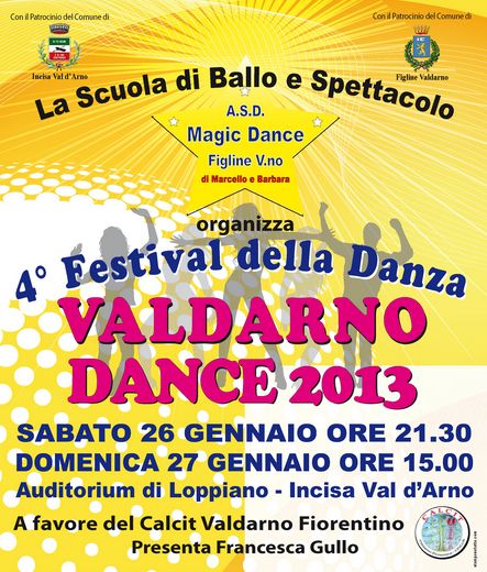 Locandina del Festival della Danza Valdarno Dance 2013