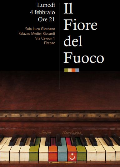 Locandina dello spettacolo 'Azerbaijan Visual Concert, il Fiore del Fuoco'