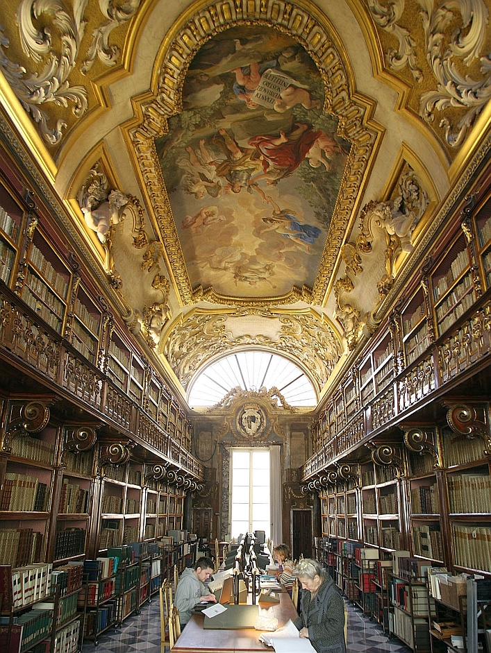 Una sala della Biblioteca Riccardiana