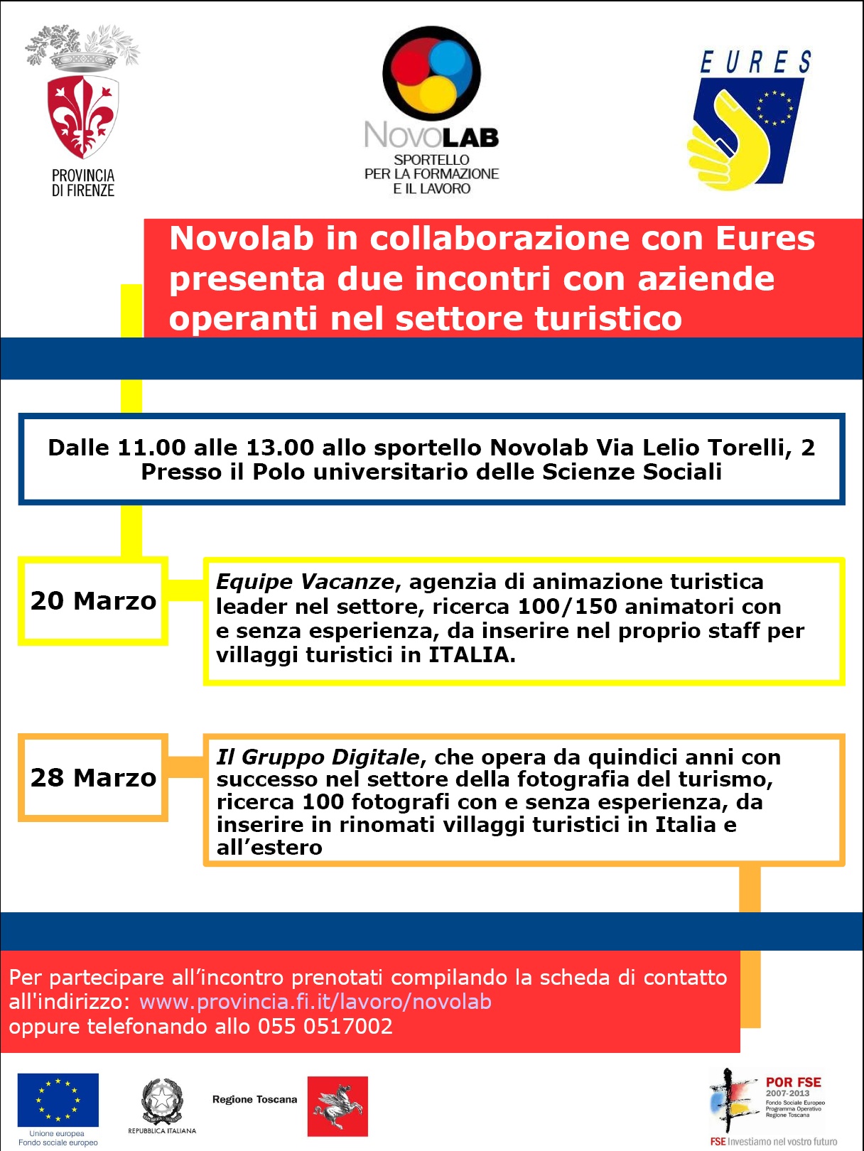 Due nuovi incontri a Novolab