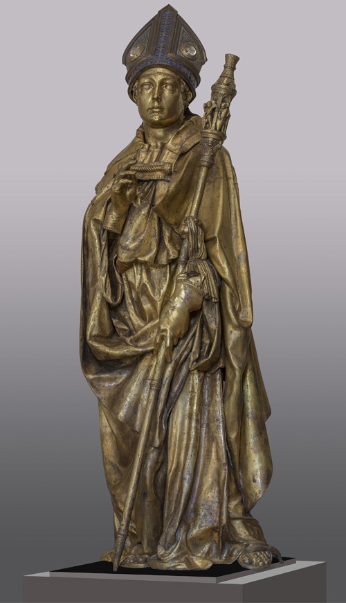 Donatello (Donato di Niccolò di Betto Bardi; Firenze 1386 circa-1466), San Ludovico di Tolosa, 1422-1425, bronzo dorato (statua); argento, bronzo dorato, smalti e cristalli di rocca (tiara)