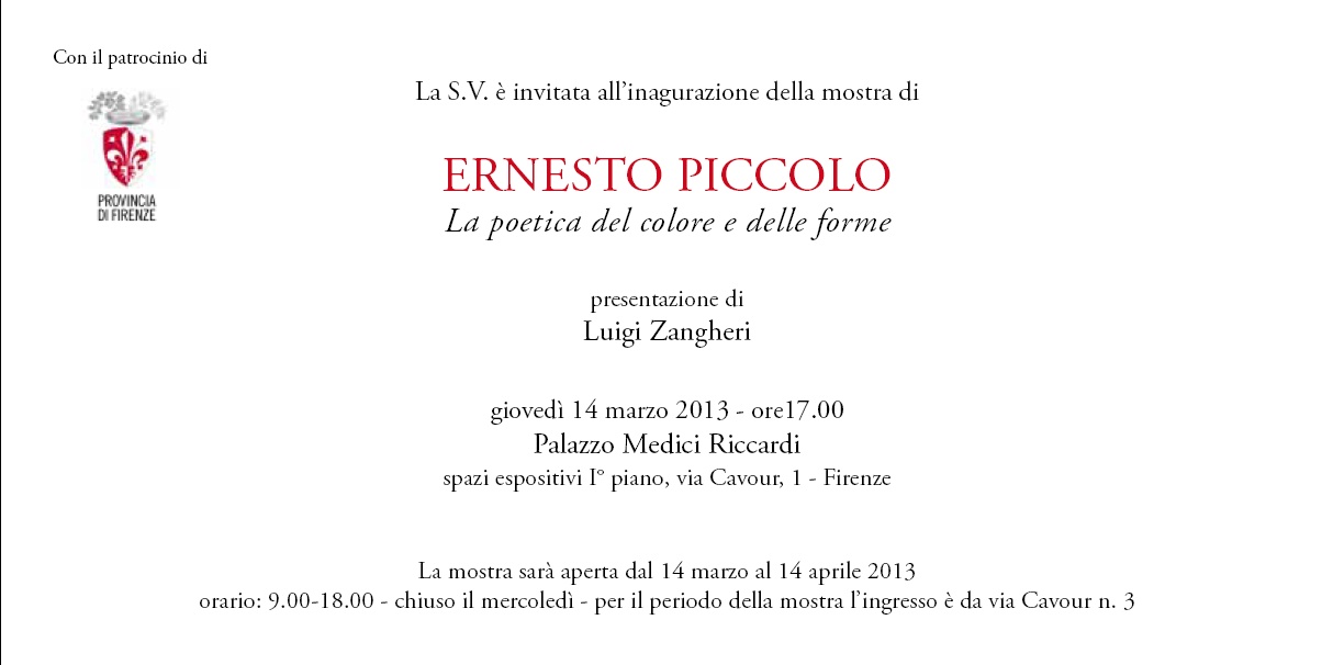 Mostra Ernesto Piccolo