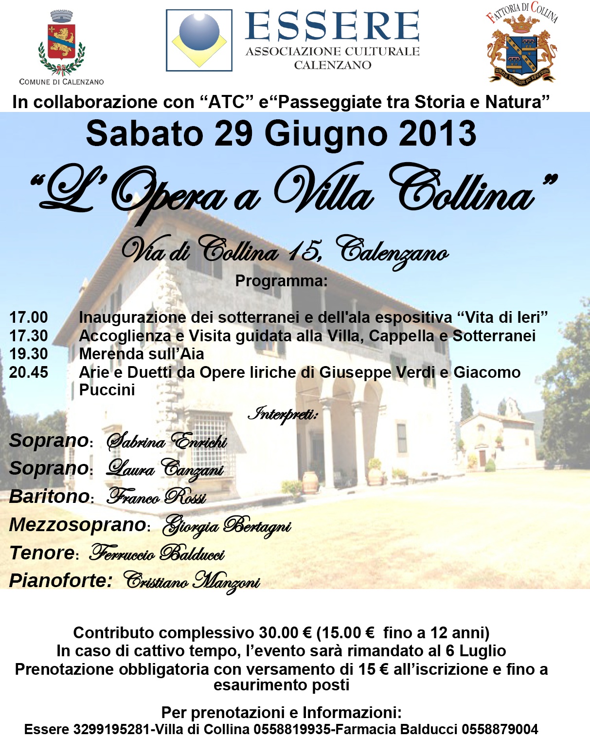 L'Opera a Villa Collina