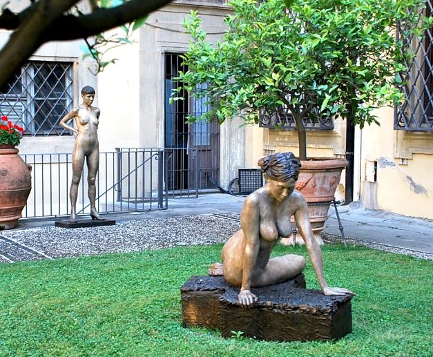 Opere di Paddy Campbel nel Giardino di Palazzo Medici Riccardi