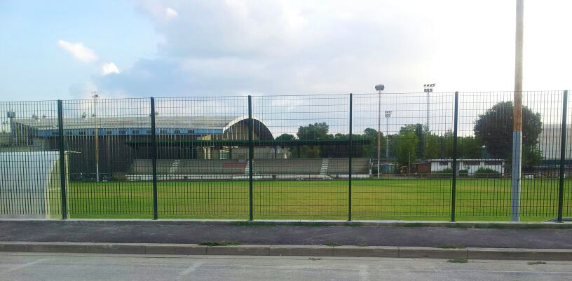 Il nuovo scorcio  del campo "Mario Lodigiani adesso visibile dal Viale Paoli attraverso la nuova recinzione a vista