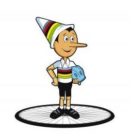 Pinocchio mascotte dei Mondiali di ciclismo 2013