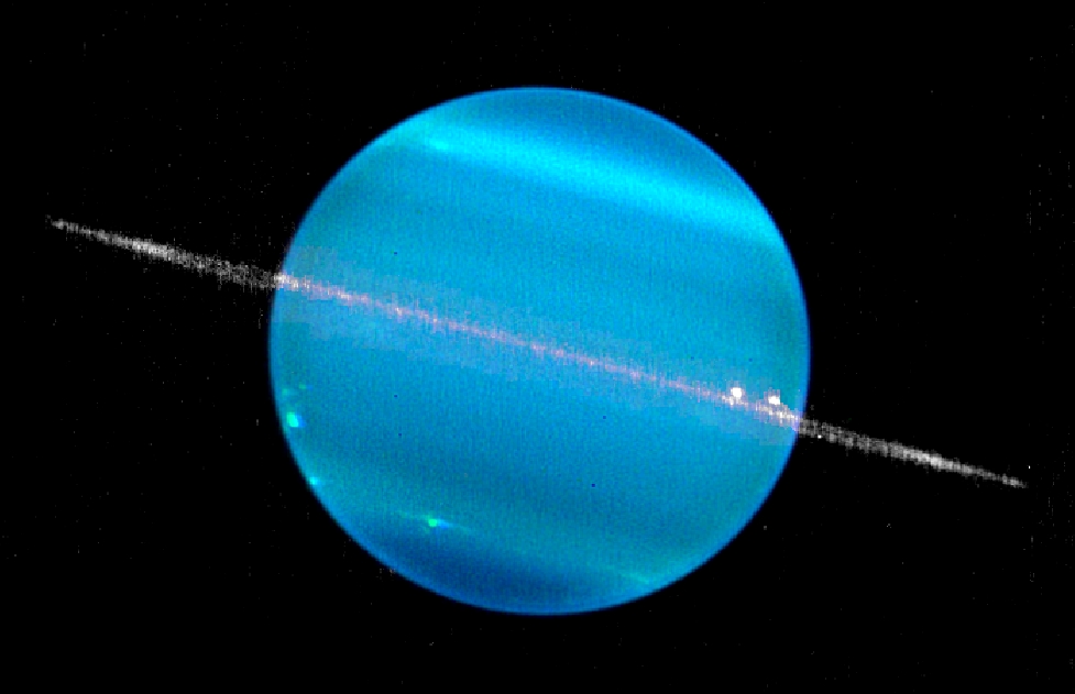 Urano in una immagine dal sito della Nasa