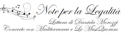 Note per la legalità, immagine dall'invito