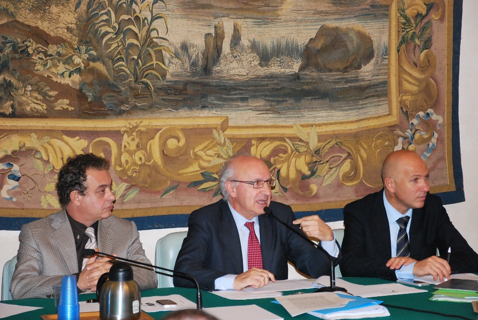 Da sin: Barducci, Saitta e Giunti