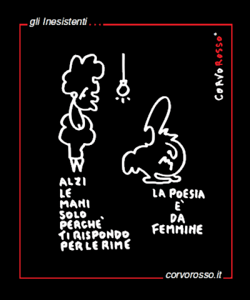Una vignetta di 'Corvo Rosso'