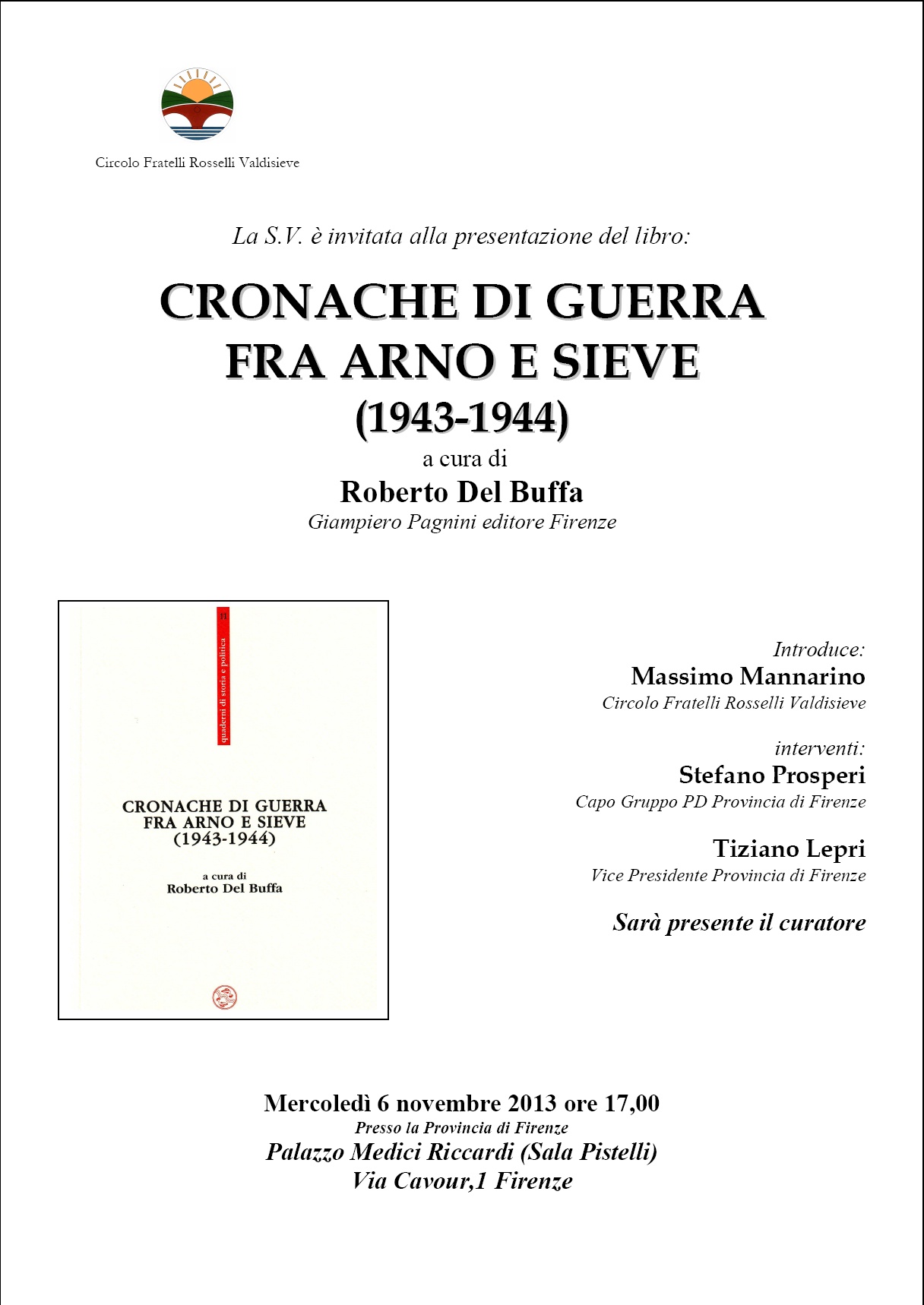 Cronache di guerra fra Arno e Sieve (1943-1944)