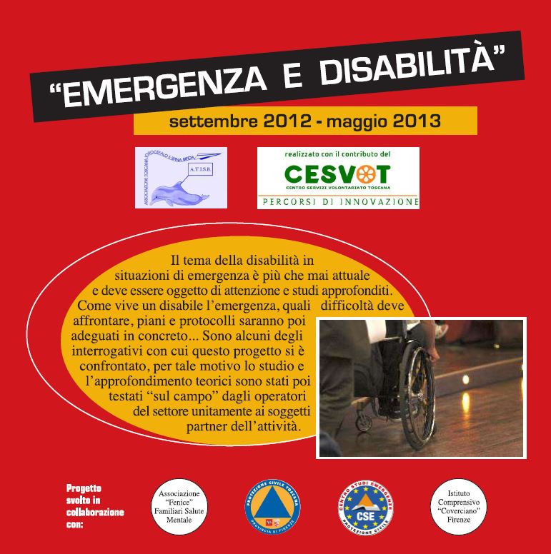 Copertina del CD del progetto 'Emergenza e disabilita''